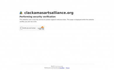 clackamasartsalliance.org screenshot