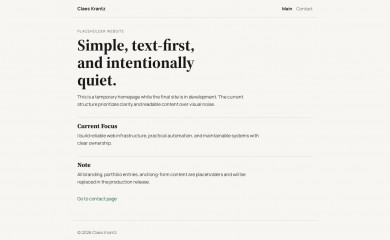 claeskrantz.net screenshot