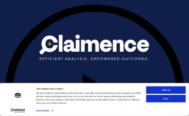 claimence.com screenshot