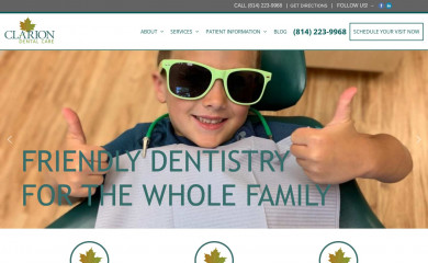 clariondentalcare.com screenshot