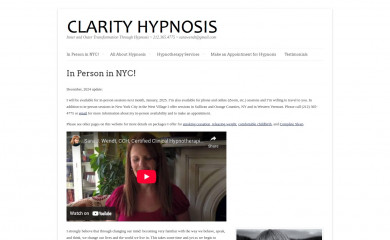 clarity-hypnosis.com screenshot
