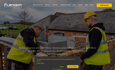 clarksonbuilders.co.uk screenshot