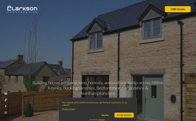 clarksonbuilders.co.uk screenshot