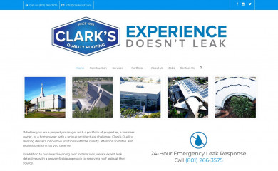 clarkroof.com screenshot