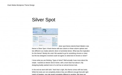 http://clashmedia.com/themes/silver-spot/ screenshot