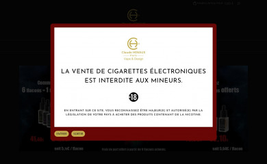 claudehenauxparis.com screenshot