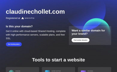 claudinechollet.com screenshot