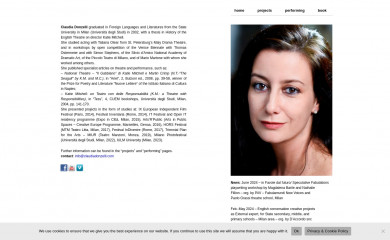 claudiadonzelli.com screenshot