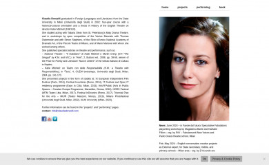 claudiadonzelli.com screenshot