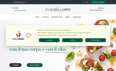 claudialampis.it screenshot