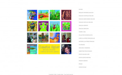 claudieogier.com screenshot