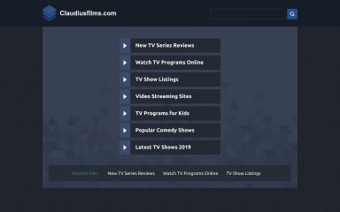 claudiusfilms.com screenshot