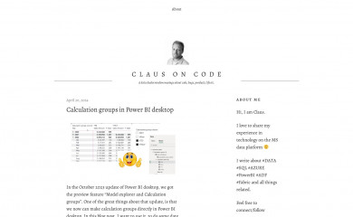 clausoncode.dk screenshot