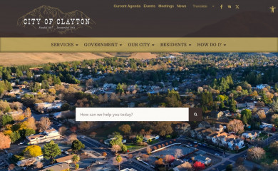 claytonca.gov screenshot