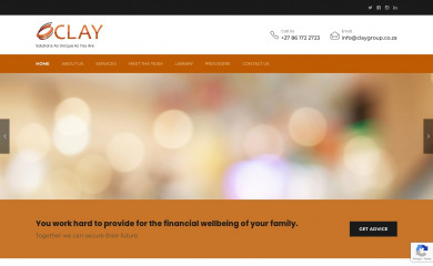 claygroup.co.za screenshot