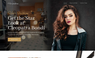 cleopatrahairsalon.com screenshot