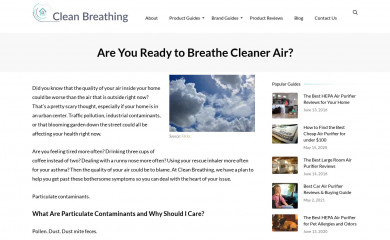 cleanbreathing.net screenshot