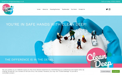 cleandeep.co.uk screenshot
