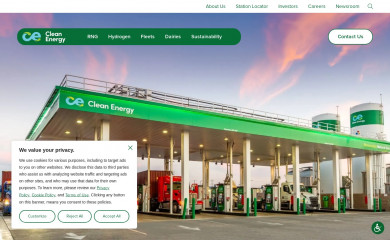 cleanenergyfuels.com screenshot