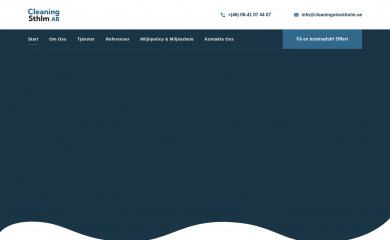cleaningstockholmab.se screenshot