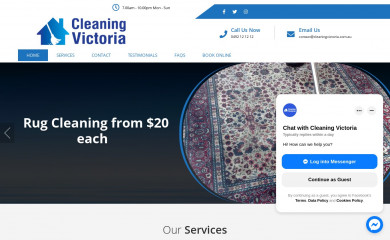 cleaningvictoria.com.au screenshot