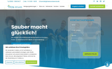 cleanundservice.de screenshot