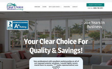 clearchoicewindows.com screenshot