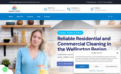 clearclean.co.nz screenshot
