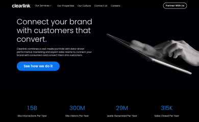 http://clearlink.com screenshot