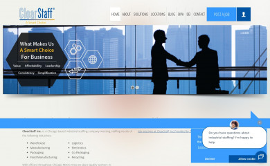 clearstaff.net screenshot