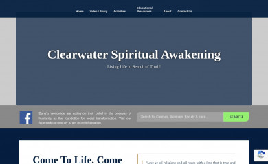 clearwaterbahais.org screenshot