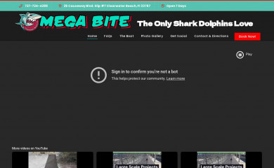 clearwatersharkboat.com screenshot