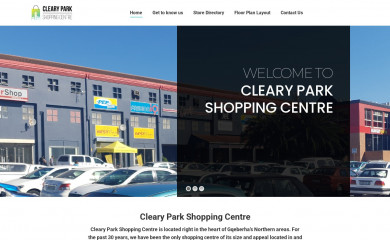 clearyparkcentre.co.za screenshot