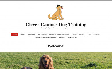 clevercaninesdogtraining.com screenshot