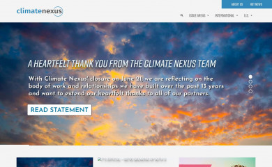 climatenexus.org screenshot
