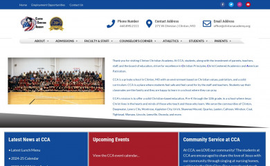 clintonacademy.org screenshot