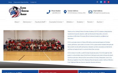 clintonacademy.org screenshot