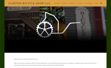clintonbicycleshopllc.com screenshot