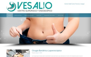 clinicavesalio.cl screenshot