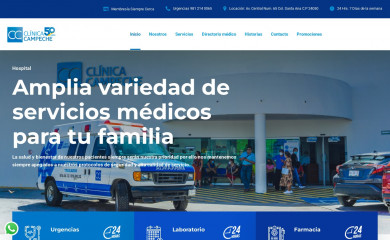 clinicacampeche.mx screenshot