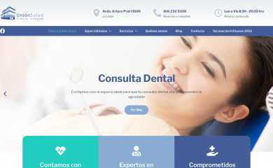 clinicacumbressalud.cl screenshot