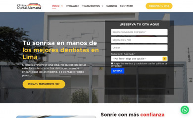 clinicadentalalemana.com.pe screenshot