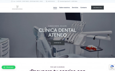 clinicadentalateneo.es screenshot