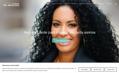 clinicadentalcarloscruz.es screenshot
