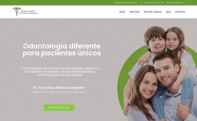 clinicadentalmayo.es screenshot