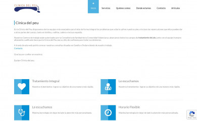 clinicadelpeu.es screenshot