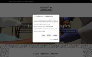 clinicadelpiejs.com screenshot