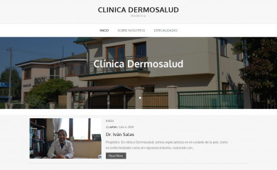 clinicadermosalud.cl screenshot