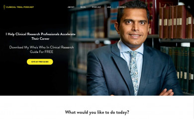 clinicaltrialpodcast.com screenshot