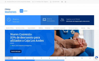 clinicamaitenes.cl screenshot
